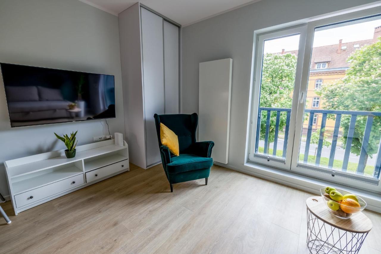 Uroczy Apartament Typu Studio W Scislym Centrum Szczecina Экстерьер фото
